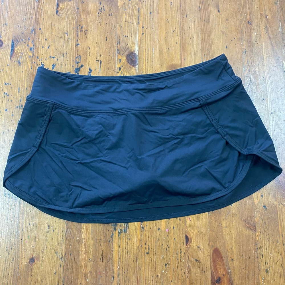 Athleta Black Skort Size S Built-in Shorts Pockets Athletic Skirt Tennis Running